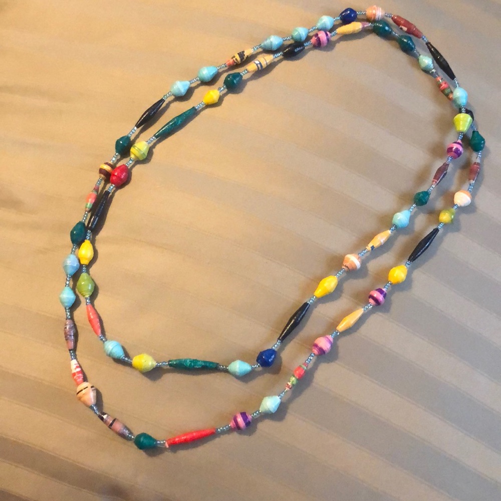 Handmade paper necklace #1